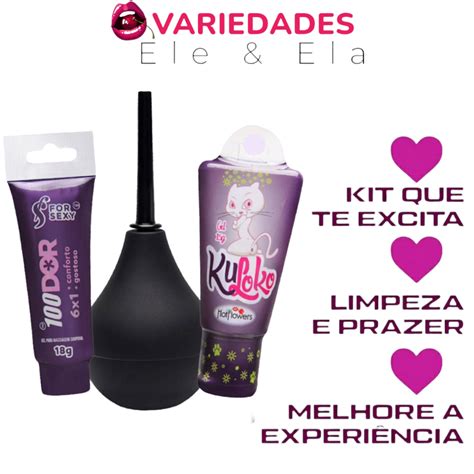 Kit Sex Shop Ducha Higiênica Gel Anestésico 100DOR Gel Kuloko Shopee Brasil