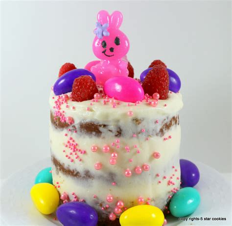 Nude And Prude Carrot Mini Naked Cake Star Cookies