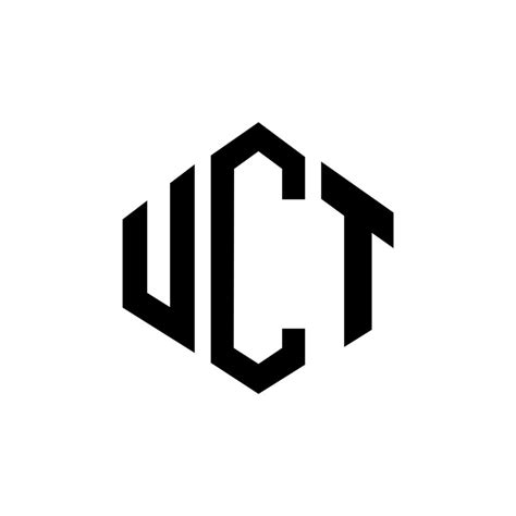 UCT letter logo design with polygon shape. UCT polygon and cube shape ...