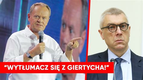 Wytłumacz się z Giertycha Zdecydowana reakcja Tuska na okrzyki z