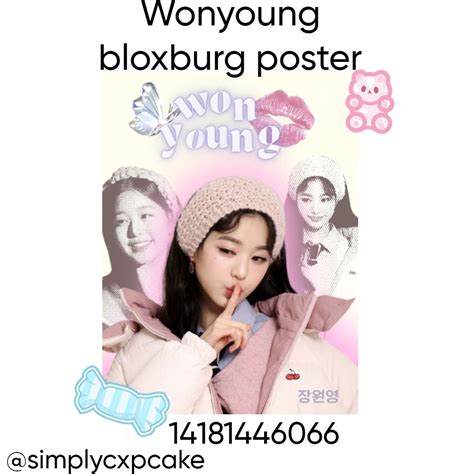 Wonyoung Bloxburg Poster Preppy Decal Roblox Image Ids Bloxburg Decal Codes