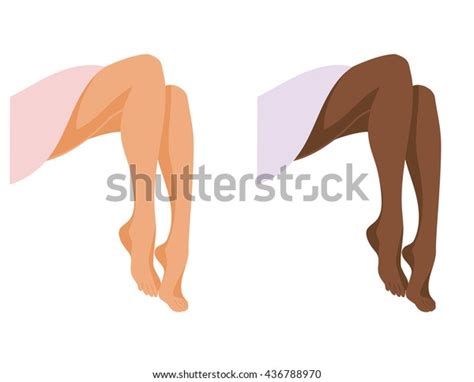 Nude Females Legs Stock Vector Royalty Free Shutterstock