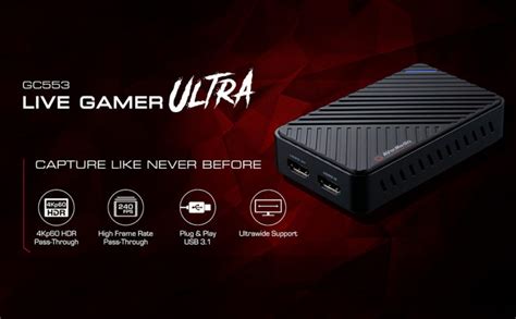 Avermedia GC553 Live Gamer Ultra Game Streaming Capture Box (PS5/PS4 ...