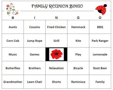 Printable Family Reunion Games & Activities | PartyIdeaPros.com