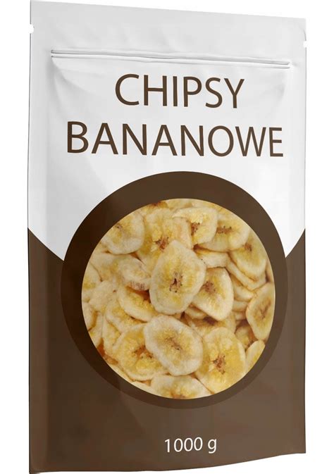 CHIPSY BANANOWE 1000g BANANY SUSZONE JAKOŚĆ 1kg 11193145704