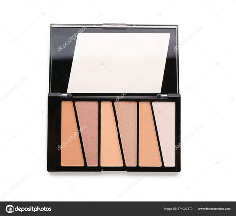 Palette Stylish Nude Eyeshadows White Background Stock Photo Serezniy 674027370