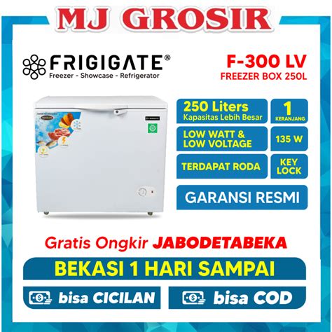 Jual FRIGIGATE F 300 CHEST FREEZER BOX 300 L LEMARI PEMBEKU 300 LITER