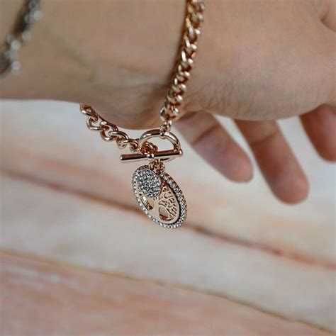 Newgrange Living Rose Gold Tree Of Life Bracelet