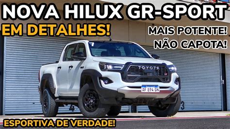 NOVA TOYOTA HILUX GR Sport 2023 EM DETALHES Falando De Carros YouTube