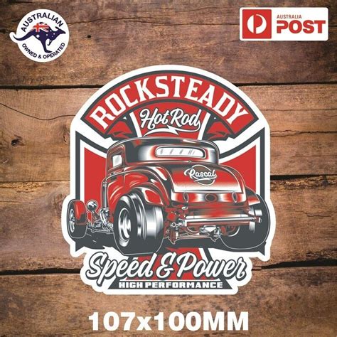 HOT ROD STICKER VINTAGE CAR RETRO OLD SCHOOL RAT ROD FOR TOOLBOX MAN CAVE ETC EBay Australia