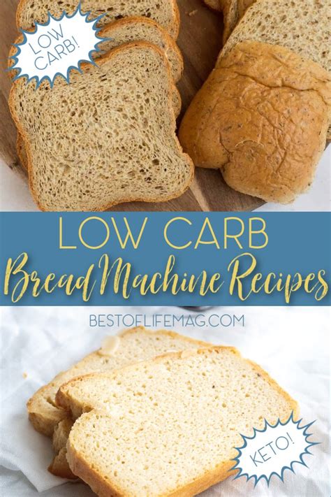 Low Carb Bread Recipes for the Bread Machine
