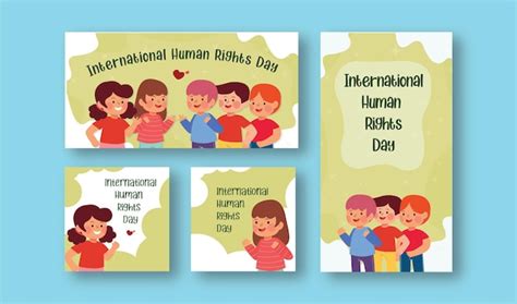 Plantilla Día Internacional De Los Derechos Humanos Horizontal Vertical