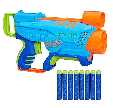 Lançador Nerf Elite Jr Explorer F6367 Hasbro Real Brinquedos