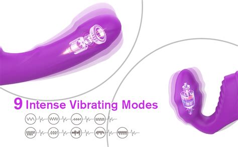Amazon Vibrating Strapless Strap On Dildo Vibrator Sex Toys Adorime Silicone Rechargeable