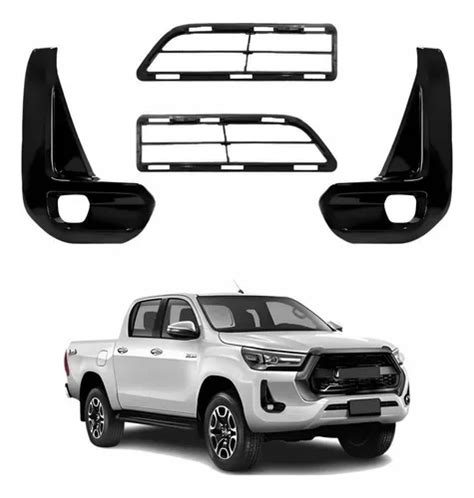 Kit Grade Frontal Toyota Hilux Srv At Black Piano