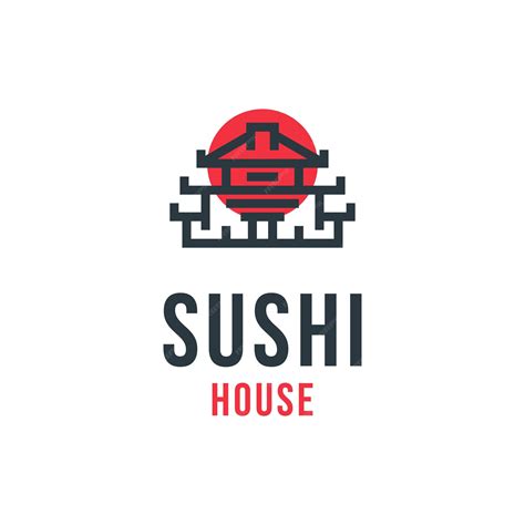 Premium Vector | Sushi house logo