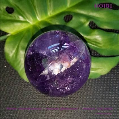 Hojb Brazilian Amethyst A Feng Shui Crystal Ball With Led Mm Kg