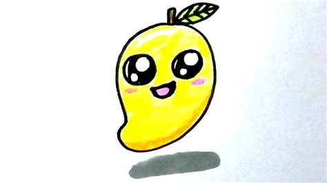 How To Draw A Cute Mango How To Draw Kawaii Mango YouTube