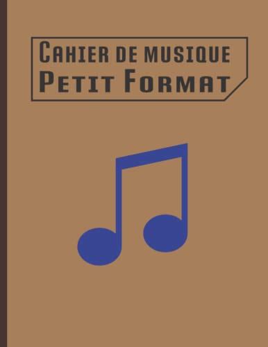 Cahier de musique Petit format Carnet de partition avec portées pour