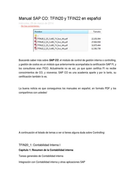 Manual SAP CO PDF | PDF | Contabilidad | Planificación 