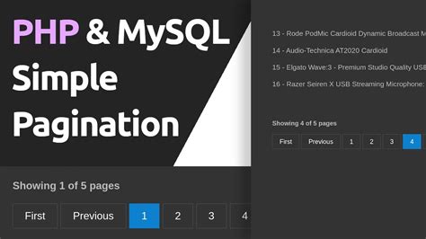 Creating A Simple Pagination Using Php And Mysql YouTube