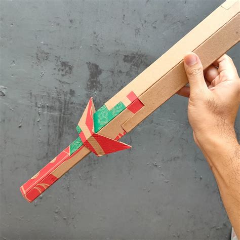 Cardboard Sword Template Diy Craft Pattern Scalable Pdf Etsy