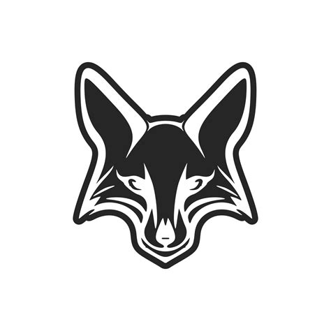 Black and white fox logo vector perfect for branding your business ...