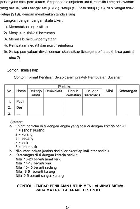 Detail Contoh Instrumen Tes Dan Non Tes Koleksi Nomer 17
