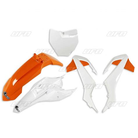 Kit Plastique UFO Orange Blanc Pour Moto KTM SX65 16 22