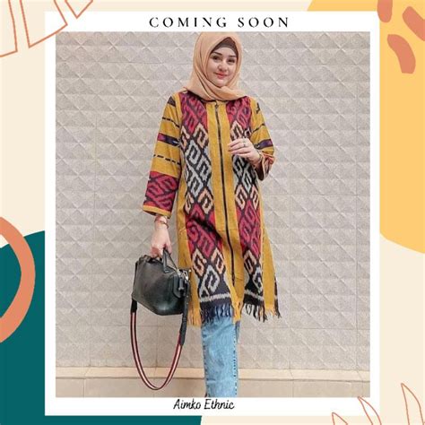 jual baju tenun tunik tenun dress tenun tenun jepara tenun troso tenun