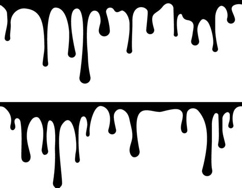 Paint Drop Liquid Vector Seamless Line 34739554 Vector Art At Vecteezy