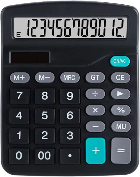 Mnixy Calculatrice De Bureau Standard Chiffres Double Puissance