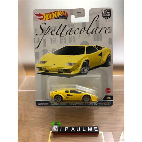 天天免運 HOT WHEELS 風火輪 LAMBORGHINI COUNTACH LP QV 藍寶堅尼 大牛 蝦皮購物