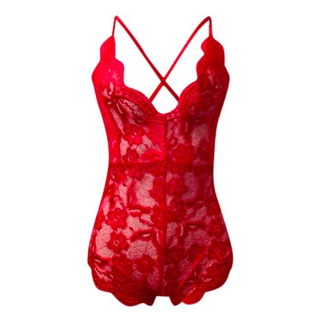 Red Womeny Plus Size Lingerie For Women Underwear Women Fashion Bobysuit Lingerie Roleplay