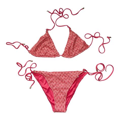 Dior Diorissimo Pink Monogram Bikini At Stdibs Pink Dior Bikini Dior Bikini Pink Dior