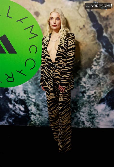 Ashley Benson Sexy Shows Off Her Hot Cleavage At The Stella Mccartney X Adidas Party In Los