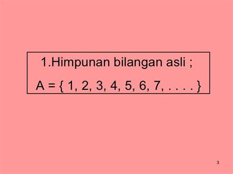 Contoh Himpunan Bilangan Asli Contoh Si