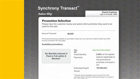 Creating A Sale Slip Home Improvement Toolbox Synchrony Business