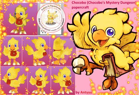 Chocobo (Mystery Dungeon) papercraft by Antyyy on DeviantArt