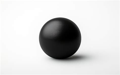 Premium Photo | Black Ball Circle Shape on a White or Clear Surface PNG
