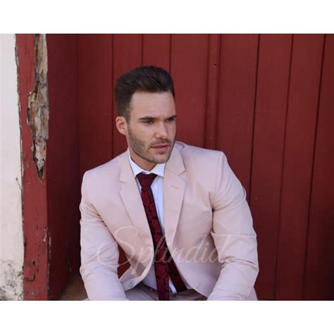 Terno Slim Masculino Nude Bege Microfibra Preço Imperdível Forro Personalizado Capa Shopee