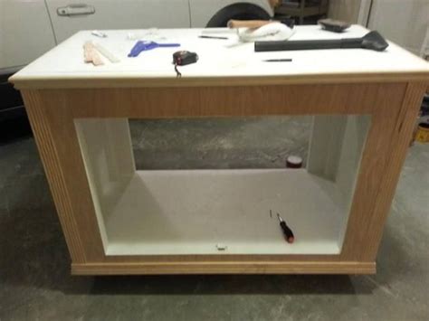 DIY 120 Gallon Aquarium Stand with removable center brace Reef ...