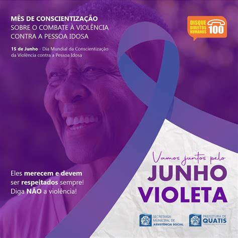 JUNHO VIOLETA MÊS DE CONSCIENTIZAÇÃO SOBRE O COMBATE À VIOLÊNCIA