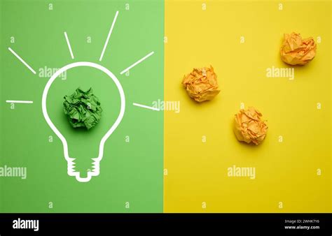 The concept of inspiration with new ideas, the search for creative ...