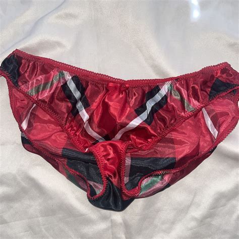Vintage Joe Boxer Satin String Bikini Panty Medium Gem