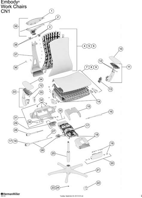 Herman Miller Aeron Parts List