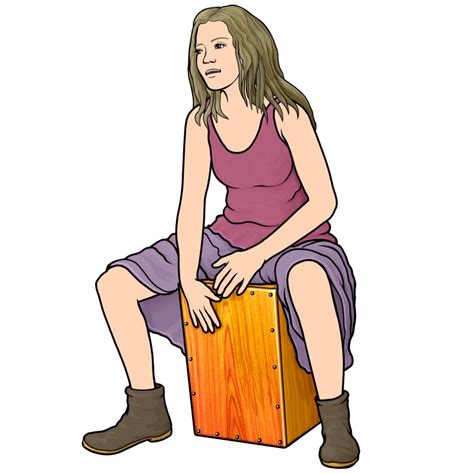 #Cajon performer: Latin musical instruments. playing the cajon | カホン ...