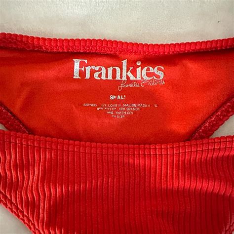 Frankies Bikinis Red Bikini Set Selling Together Depop