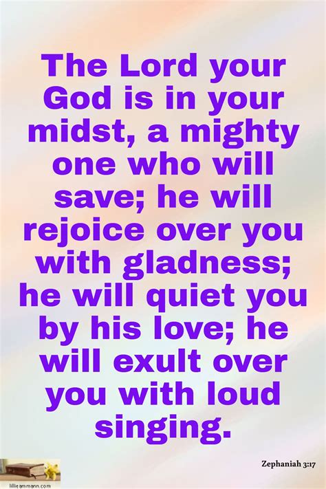 Zephaniah The Lord Your God Is In Your Midst A Mighty One Who