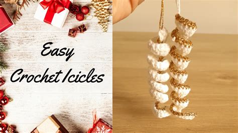 Crochet Icicles Step By Step Tutorial Crochet Christmas Ornament YouTube